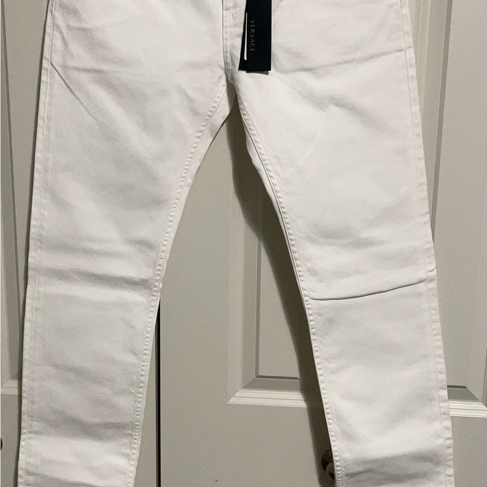 Versace Men's White Skinny Jeans
